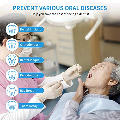 Oral Irrigator for Teeth, MECO Cordless Water Dental Teeth Cleaner Pick 300ML...