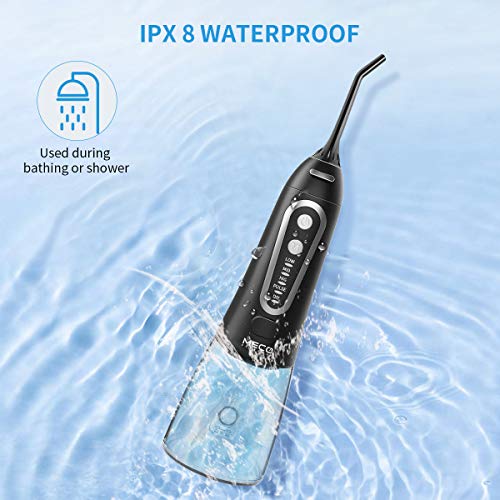 Oral Irrigator for Teeth, MECO Cordless Water Dental Teeth Cleaner Pick 300ML...