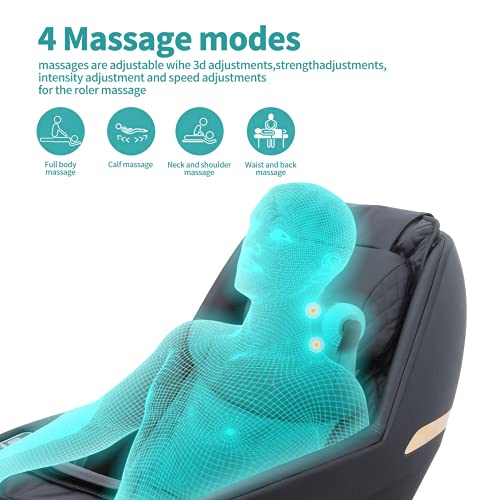 Mecor Massage Chair w/48 Inch Super Long SL Curve Cradle Floating Zero Gravit...