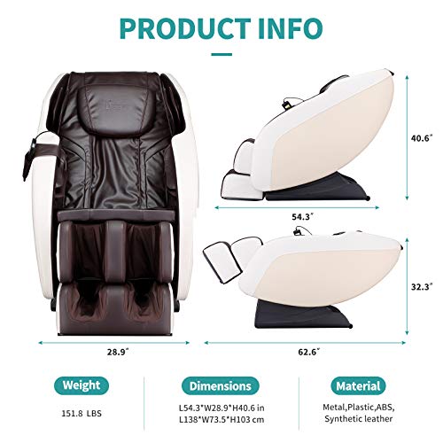 Mecor Massage Chair, Zero Gravity Full Body Massage Recliner w/Air Pressure&H...