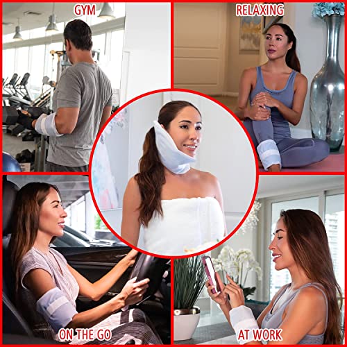 Gel Ice Pack for Injuries Reusable Gel - Hot & Cold Pack Compress Flexible So...