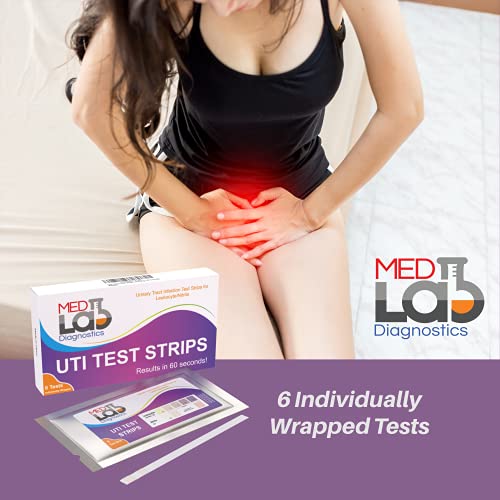 UTI Urine Test Strips(Pack of 6 )Individually Wrapped Urinary Tract Infection...