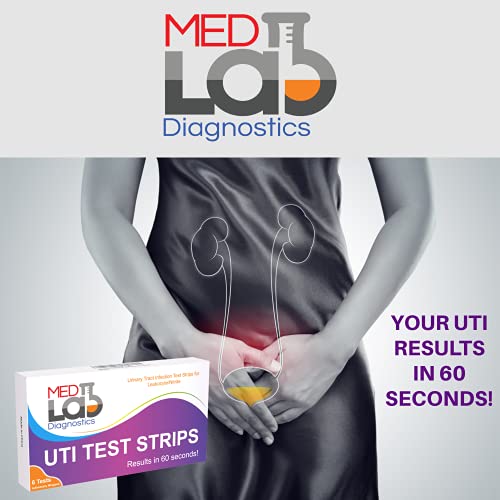 UTI Urine Test Strips(Pack of 6 )Individually Wrapped Urinary Tract Infection...