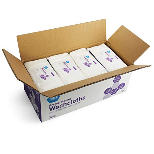 Medpride Disposable Premoistened Washcloths for Adults| 600-count, 8” x 12”| ...