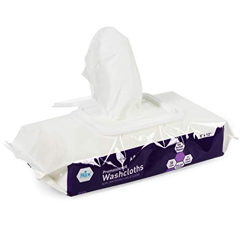 Medpride Disposable Premoistened Washcloths for Adults| 600-count, 8” x 12”| ...