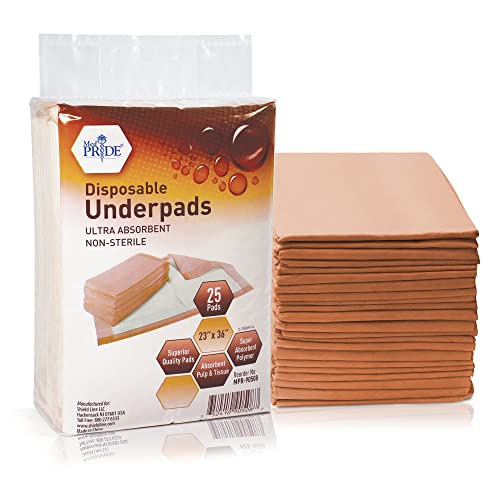 Medpride Disposable Underpads 23”x36” | Super Absorbent Incontinence Pads, Fo...