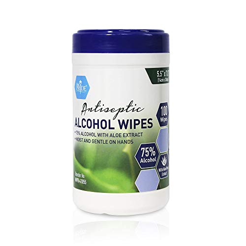 Medpride Hand Wipes With 75% Alcohol [100 Pack] – Gentle Sanitizing Wet Wipes...
