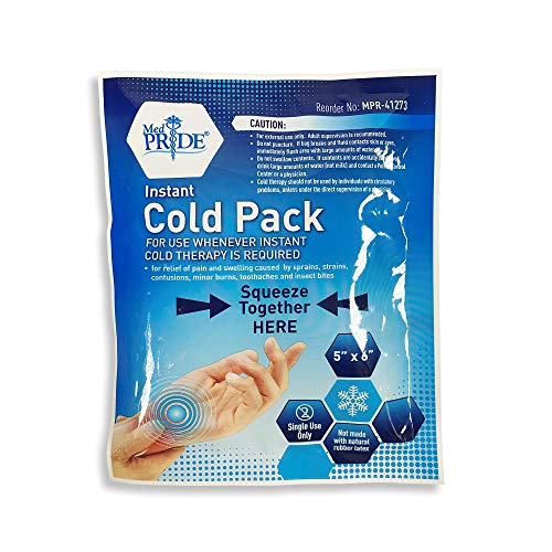 Medpride Instant Cold Pack (5”x 6”) – Set of 24 Disposable Cold Therapy Ice P...
