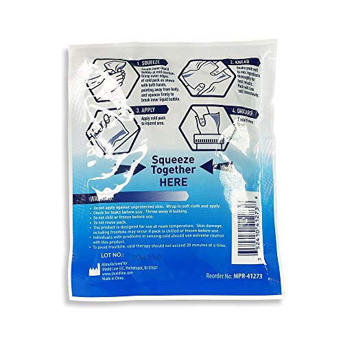 Medpride Instant Cold Pack (5”x 6”) – Set of 6 Disposable Cold Therapy Ice Pa...