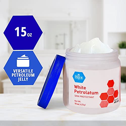 Medpride Pure White Petrolatum Jelly Tub - Effective Skin Protectant for Dry ...