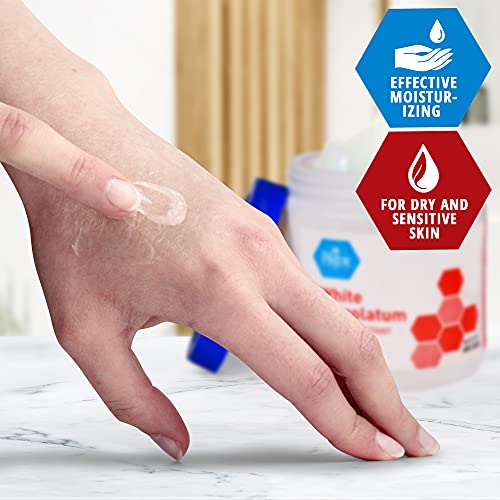Medpride Pure White Petrolatum Jelly Tub - Effective Skin Protectant for Dry ...