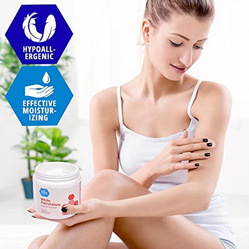 Medpride Pure White Petrolatum Jelly Tub - Effective Skin Protectant for Dry ...