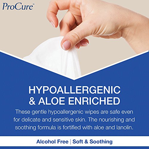 Disposable Wet Adult Wipes, 128 Pack - Pre Moistened Soft Washcloths for Elde...