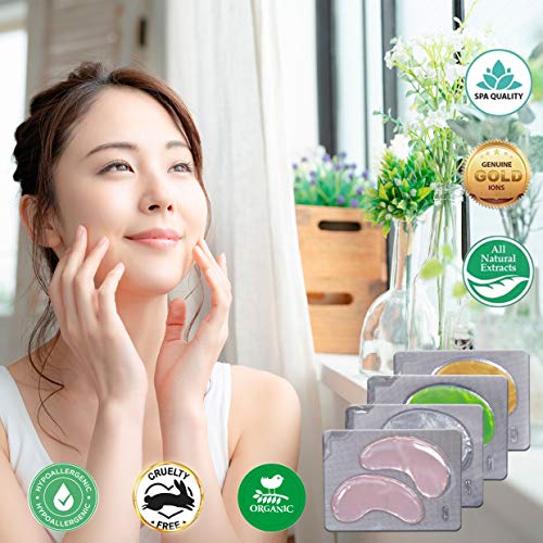 MATCHA Green Tea Under Eye Patches Eye Masks For Dark Circles And Puffiness w...