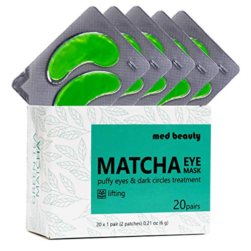 MATCHA Green Tea Under Eye Patches Eye Masks For Dark Circles And Puffiness w...