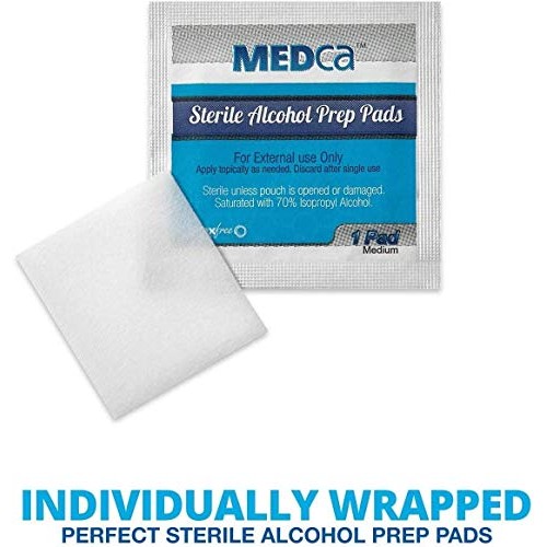 Alcohol Wipes - Alcohol Prep Pads, Swab Pads, 2-Ply Cotton 70% Isopropyl Indi...
