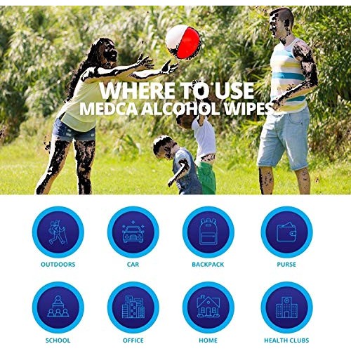 Alcohol Wipes - Alcohol Prep Pads, Swab Pads, 2-Ply Cotton 70% Isopropyl Indi...