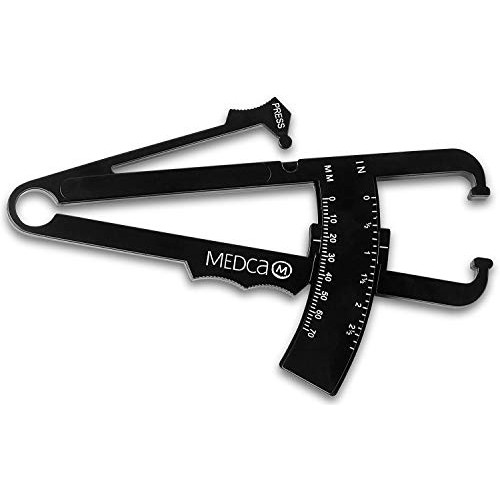 Body Fat Caliper and Measuring Tape for Body - Skin Fold Body Fat Analyzer an...