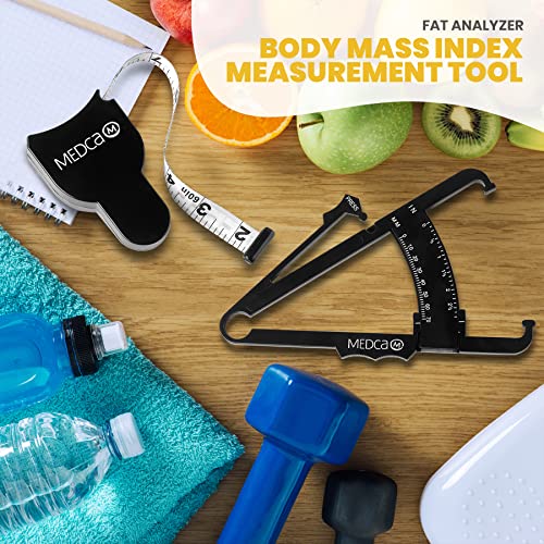 Body Fat Caliper and Measuring Tape for Body - Skinfold Calipers and Body Fat...