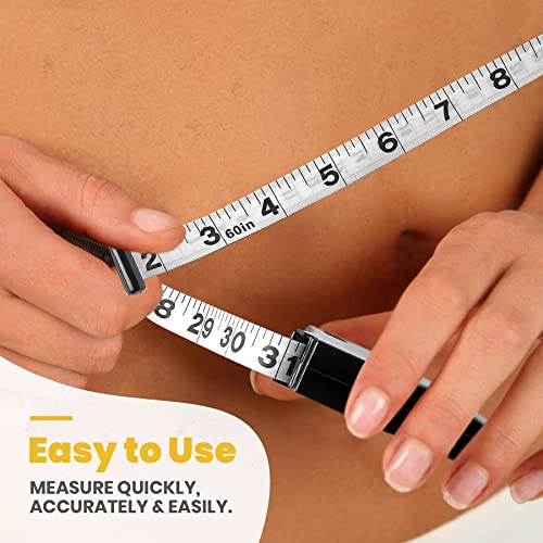 Body Fat Caliper and Measuring Tape for Body - Skinfold Calipers and Body Fat...