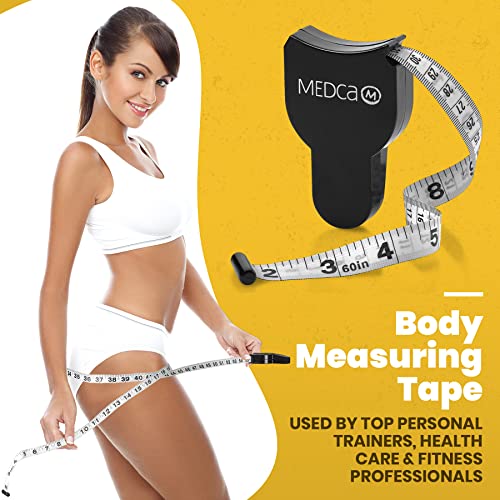 Body Fat Caliper and Measuring Tape for Body - Skinfold Calipers and Body Fat...
