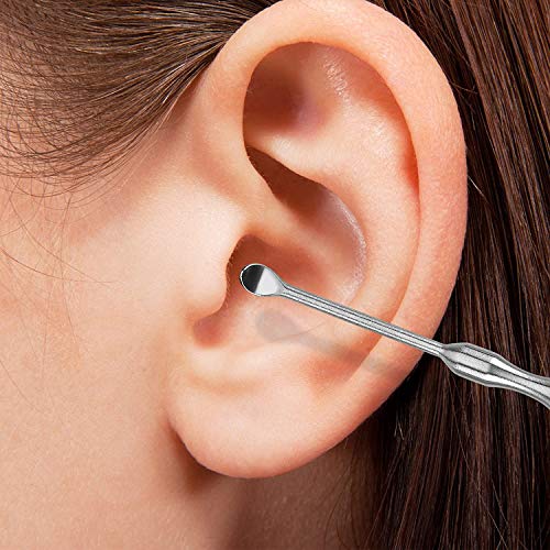 Ear Wax Removal Kit - 6 Piece Ear Cleansing Tool Set, Stainless Steel Ear Cur...
