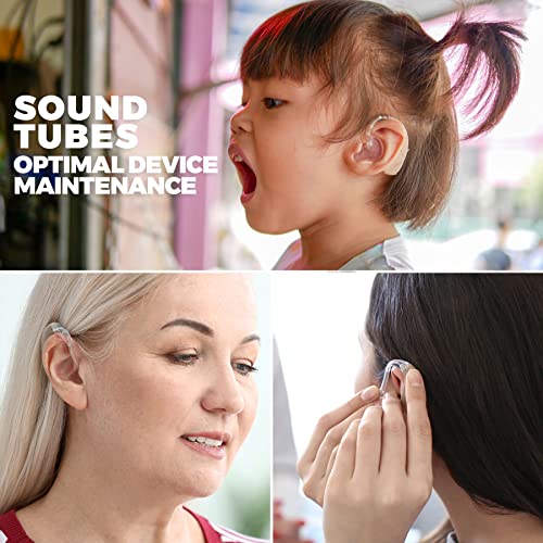 Hearing Aid Tubes - Size #13 Preformed BTE Earmold Tubing - (Pack of 6) 3.5 x...