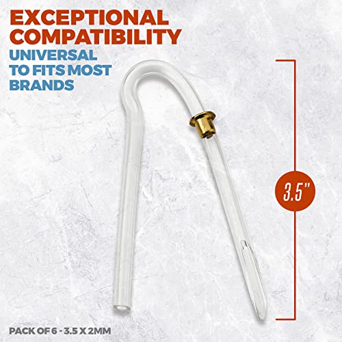 Hearing Aid Tubes - Size #13 Preformed BTE Earmold Tubing - (Pack of 6) 3.5 x...