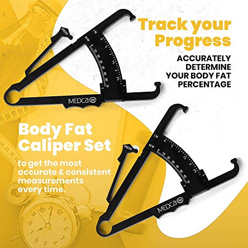 Skinfold Body Fat Caliper - Skin Fold Body Fat Analyzer and Handheld BMI Meas...