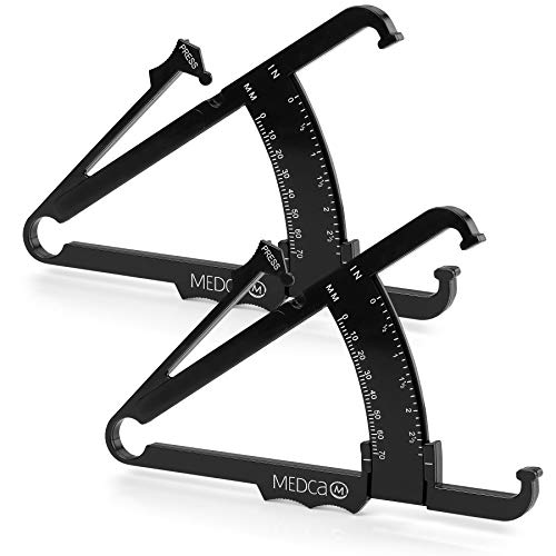 Skinfold Body Fat Caliper - Skin Fold Body Fat Analyzer and Handheld BMI Meas...