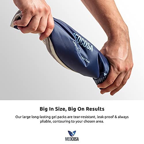 Large Gel Ice Pack | Flexible Hot or Cold Pack | Reusable Cold Packs for Inju...