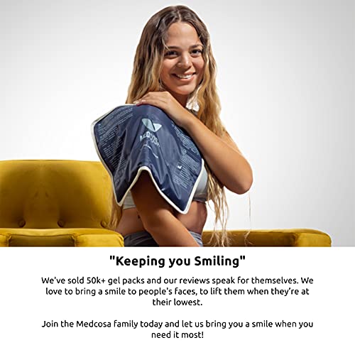 Large Gel Ice Pack | Flexible Hot or Cold Pack | Reusable Cold Packs for Inju...