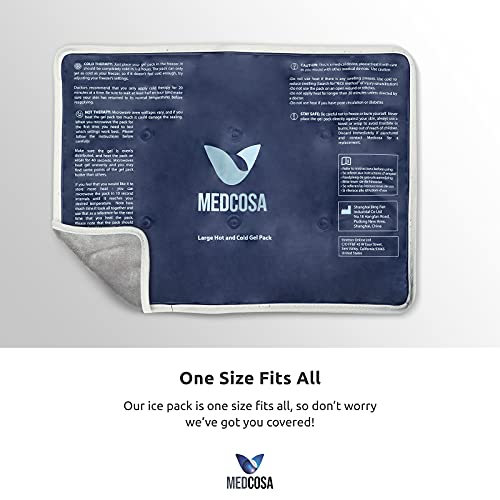 Large Gel Ice Pack | Flexible Hot or Cold Pack | Reusable Cold Packs for Inju...