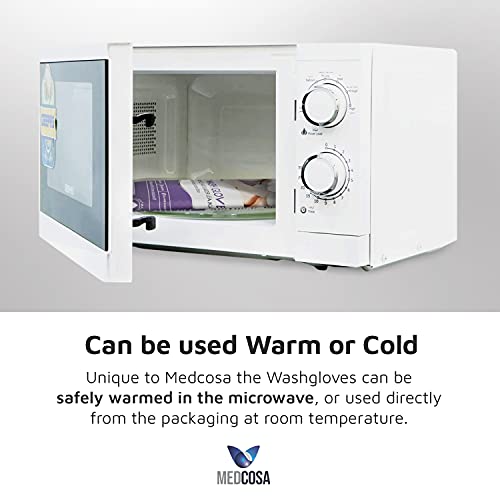Medcosa Adult Washgloves for Incontinence - Unique Disposable Body Wipes Shap...