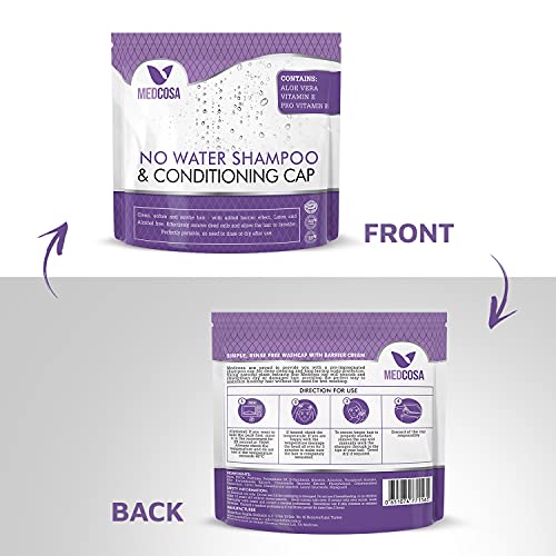 No Water Shampoo Caps | Hassle-Free Hair Washing Caps for Elderly | Shampoo C...