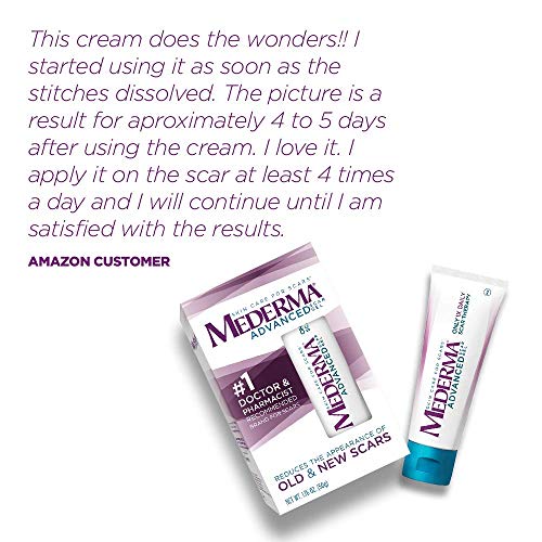 Mederma Advanced Scar Gel - 1x Daily - Reduces The Appearance of Old & New Sc...