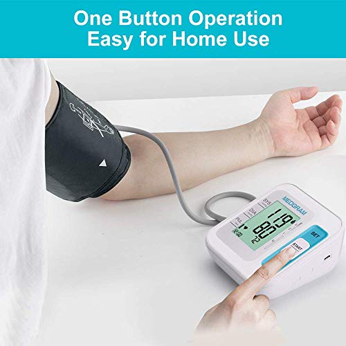 Blood Pressure Monitor Upper Arm, MEDGRAM Accurate Cuffs for Home Use with La...