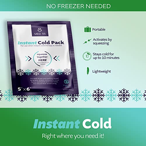 Instant Cold Packs - Pack of 24 (5" x 6") Disposable Cold Compress Therapy In...