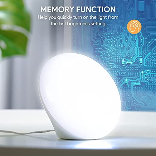 Light Therapy Lamp, MediAcous UV-Free 10000Lux LED Therapy Light, Touch Contr...