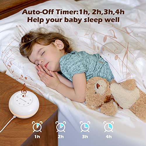 MediAcous White Noise Machine for Adults, kids, Sleeping Baby, Portable Sound...