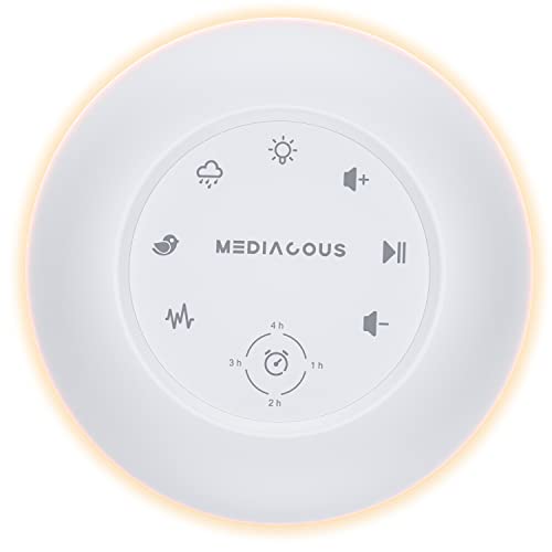 MediAcous White Noise Machine for Adults, kids, Sleeping Baby, Portable Sound...