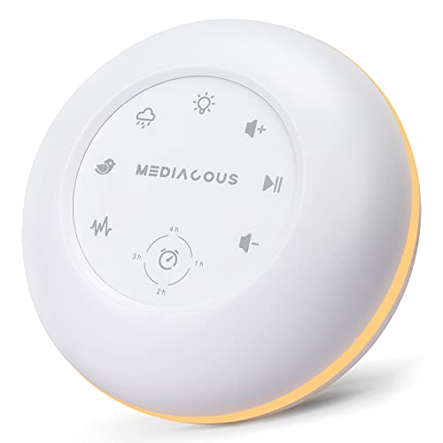 MediAcous White Noise Machine for Adults, kids, Sleeping Baby, Portable Sound...