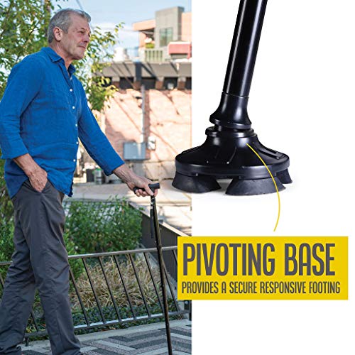 Walking Cane for Men Folding Cane for Women self Standing Cane with 10 Adjust...