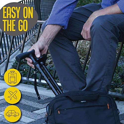 Walking Cane for Men Folding Cane for Women self Standing Cane with 10 Adjust...