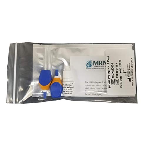 Blood Type Kit: 2 Pack Complete Blood Typing Kit