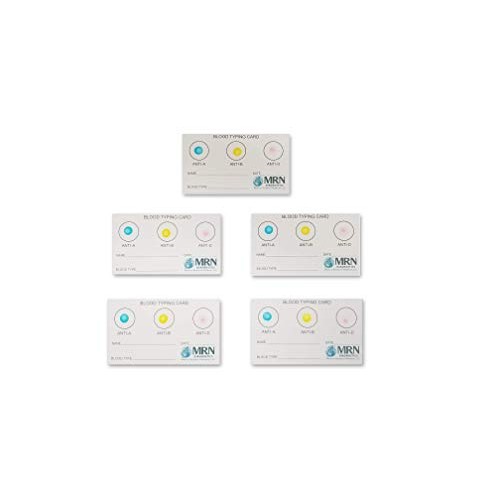 Blood Type Kit: 5 Pack Complete Blood Typing Kit