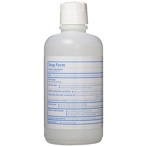 Medi-First 21526 Medi Wash Eye Saline Bottle, 32-Ounce