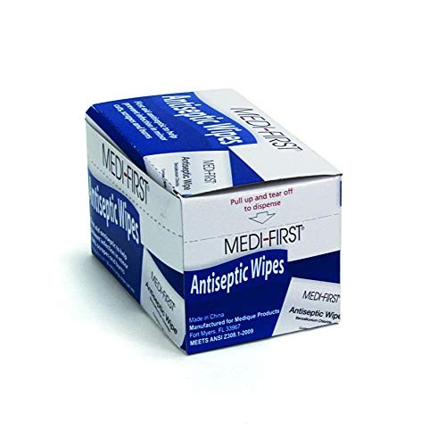 Medique Medi-First Antiseptic Wipes, Benzalkonium Chloride Cleansing Towelett...