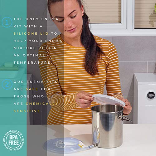 Medisential Enema Kit - Suitable for Coffee, Water and Gerson Therapy - Stain...