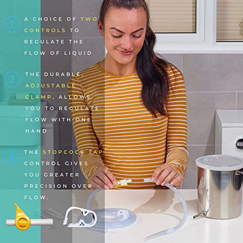 Medisential Enema Kit - Suitable for Coffee, Water and Gerson Therapy - Stain...